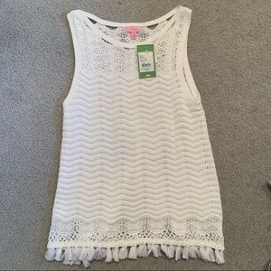 Lilly new eyelet sweater tank